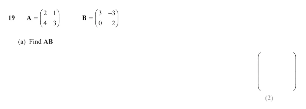 Question 19(a) - Edexcel IGCSE Maths Past Papers - B Calculator November 2024 - Paper 1