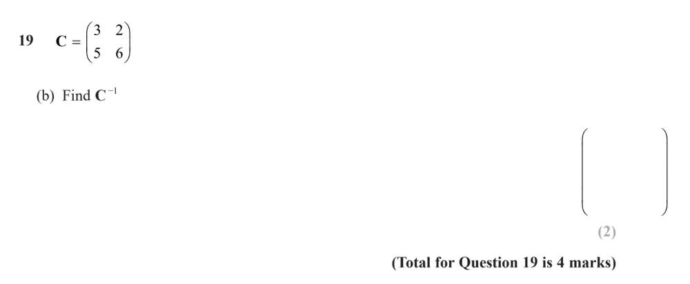 Question 19(b) - Edexcel IGCSE Maths Past Papers - B Calculator November 2024 - Paper 1