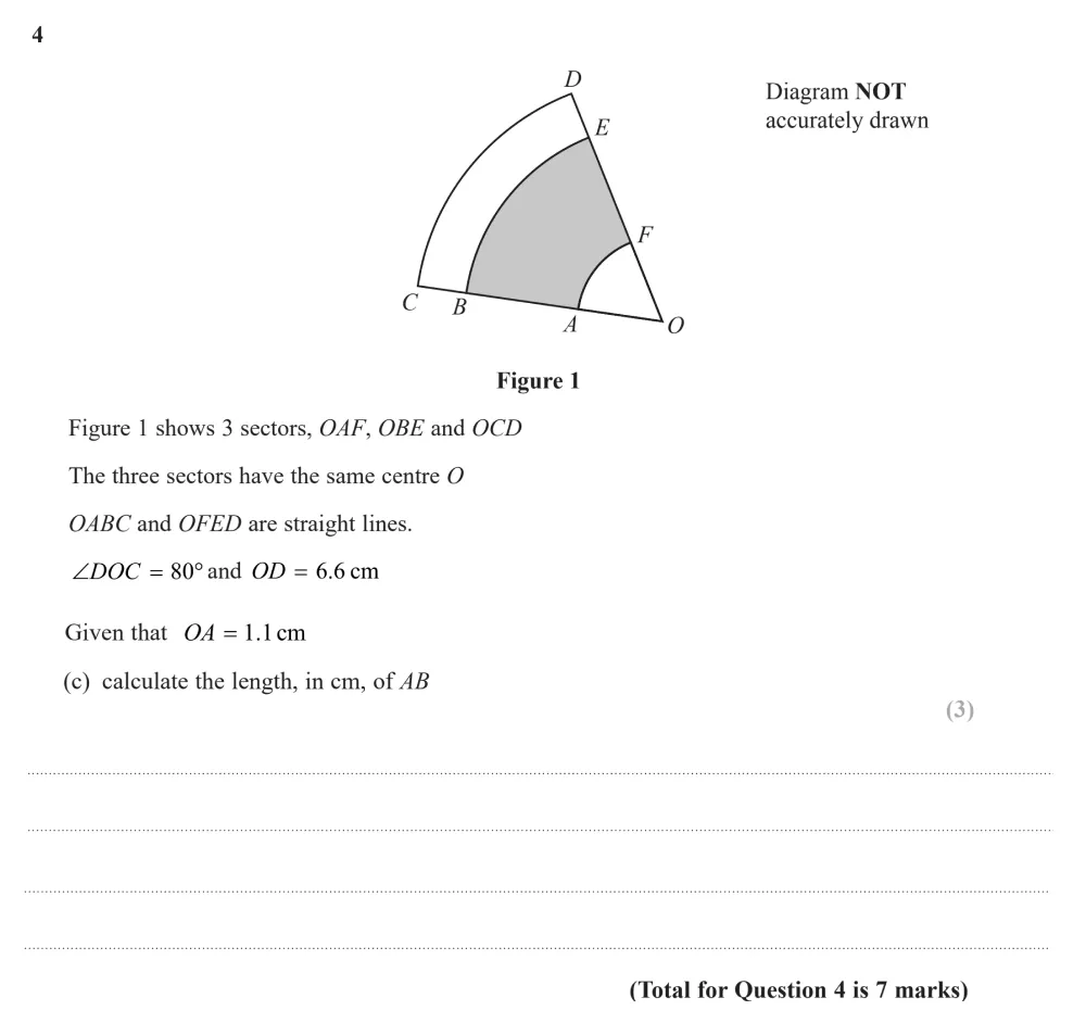 Question 04(c) - Edexcel IGCSE Maths Past Papers - B Calculator November 2024 - Paper 2