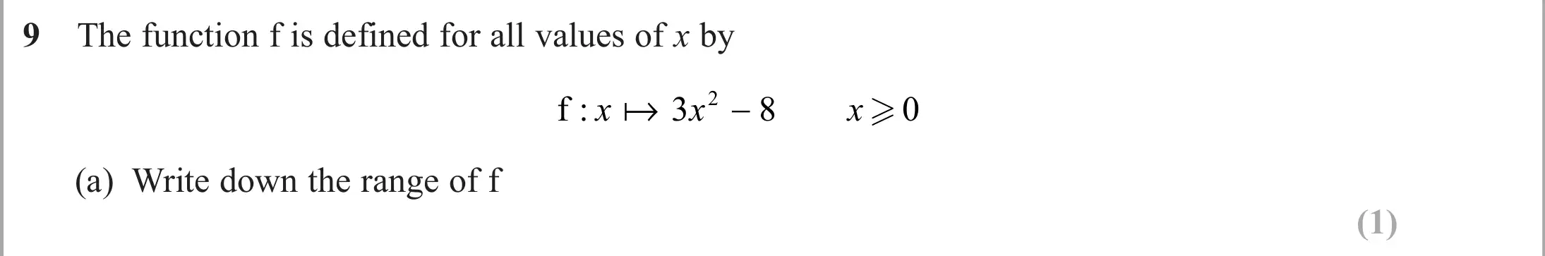 Question 9(a) - Edexcel IGCSE Maths Past Papers - B Calculator November 2024 - Paper 2