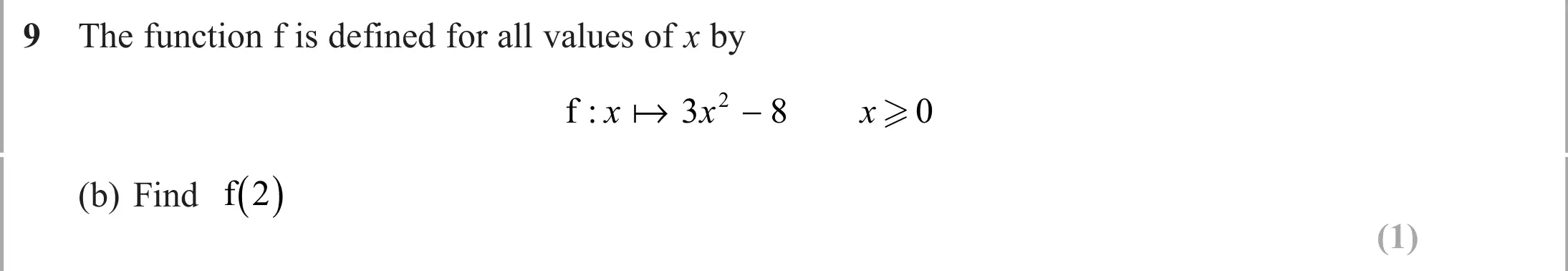 Question 9(b) - Edexcel IGCSE Maths Past Papers - B Calculator November 2024 - Paper 2