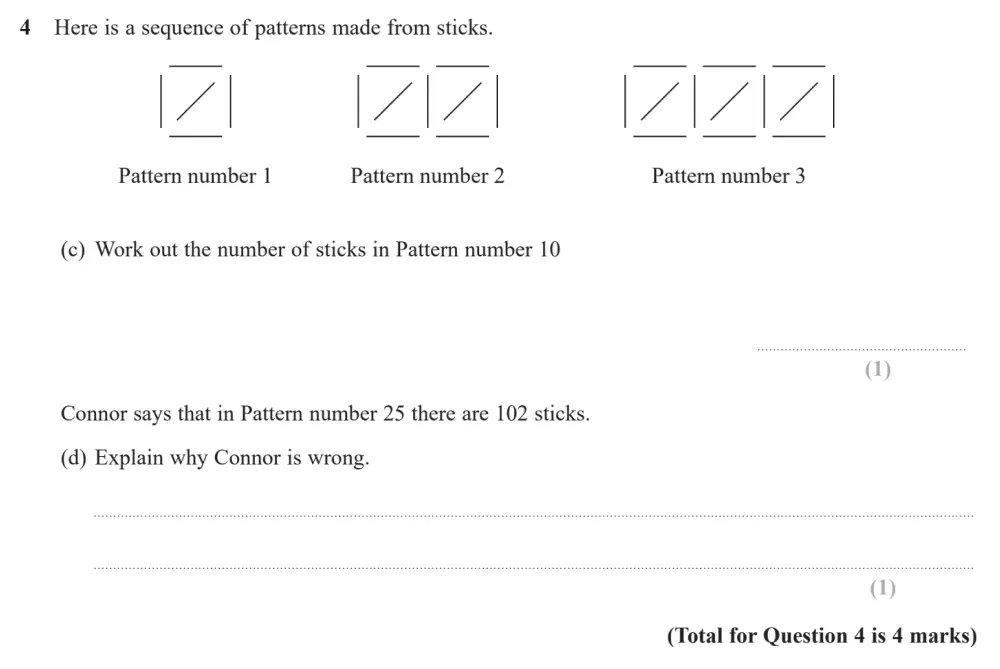 Question 04(c, d) - Edexcel IGCSE Maths Past Papers - Foundation Calculator June 2023 - Paper 2