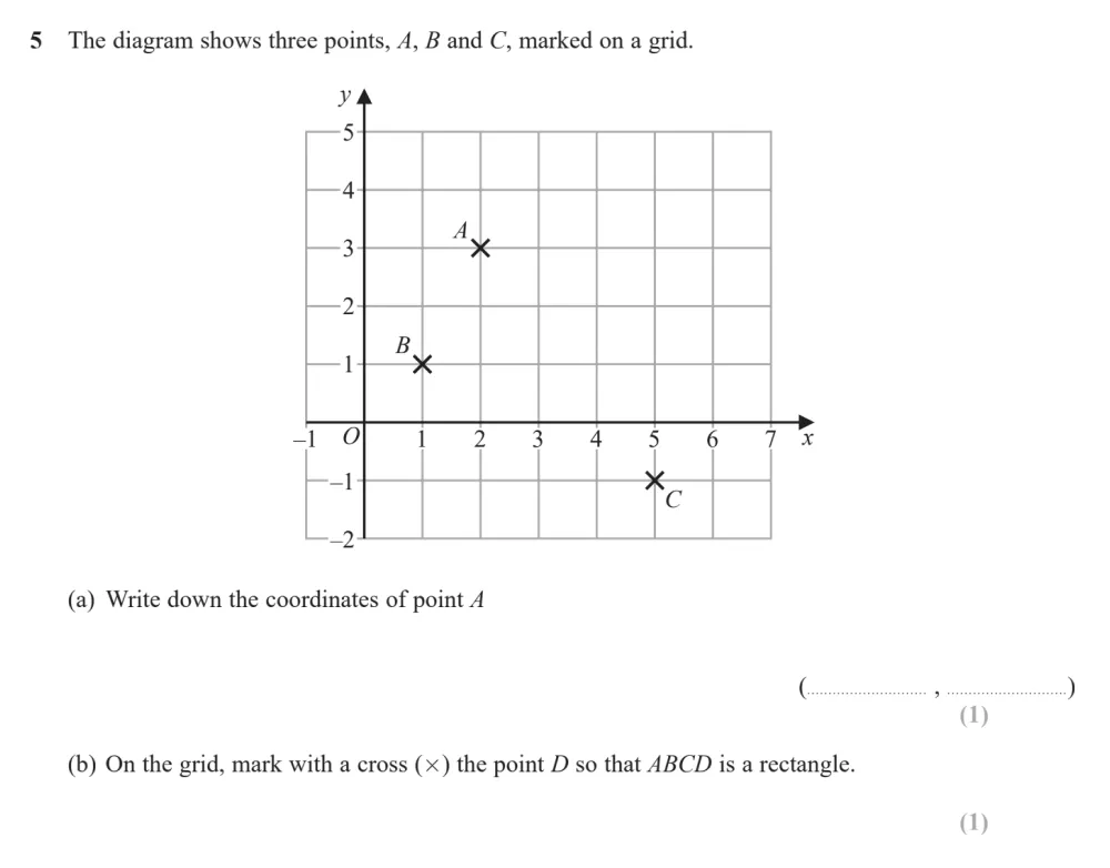 Question 05(a, b) - Edexcel IGCSE Maths Past Papers - Foundation Calculator June 2023 - Paper 2