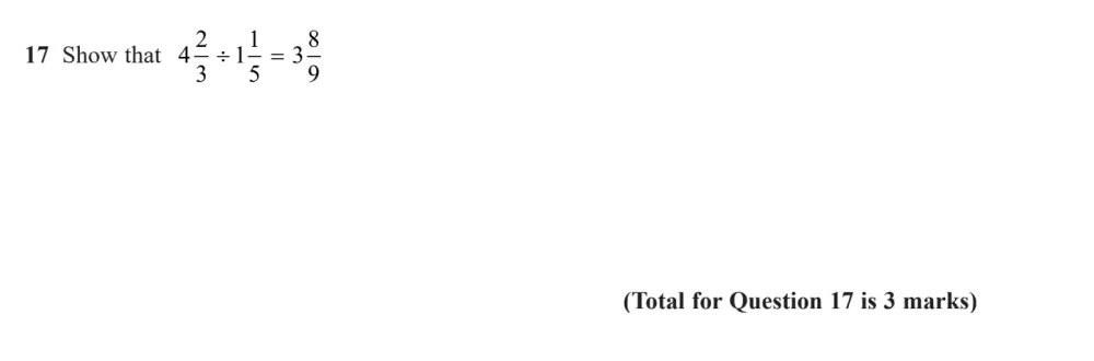 Question 17 - Edexcel IGCSE Maths Past Papers - Foundation Calculator June 2023 - Paper 2