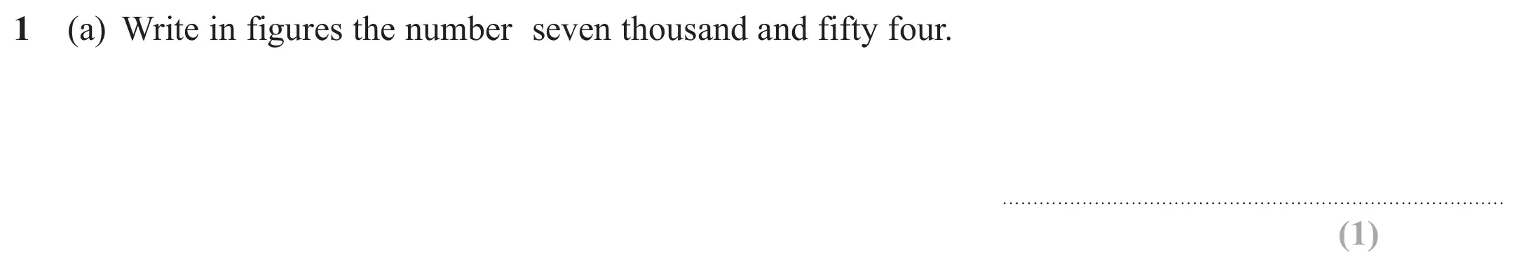 Question 1(a) - Edexcel IGCSE Maths Past Papers - Foundation Calculator June 2023 - Paper 2