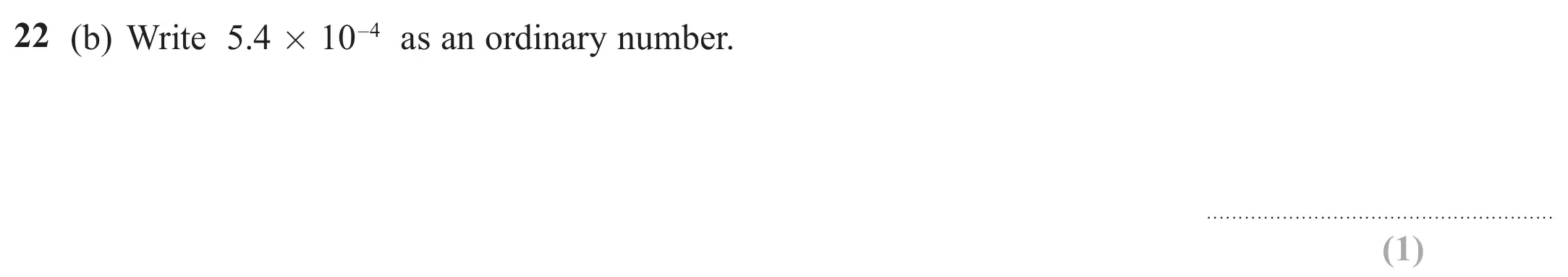 Question 22(b) - Edexcel IGCSE Maths Past Papers - Foundation Calculator June 2023 - Paper 2