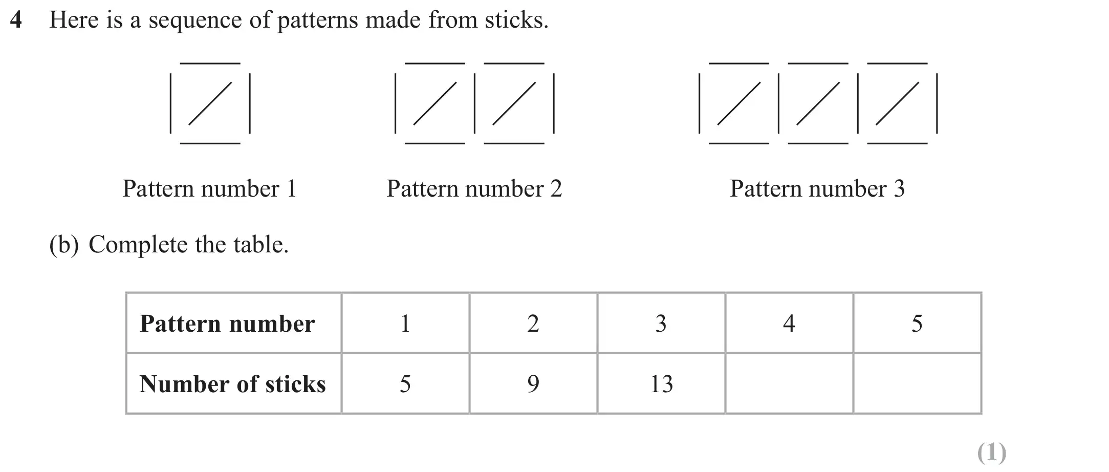 Question 4(b) - Edexcel IGCSE Maths Past Papers - Foundation Calculator June 2023 - Paper 2
