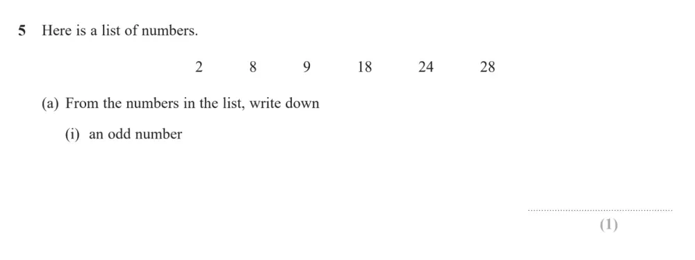 Question 05(a(i)) - Edexcel IGCSE Maths Past Papers - Foundation Calculator June 2024 - Paper 1