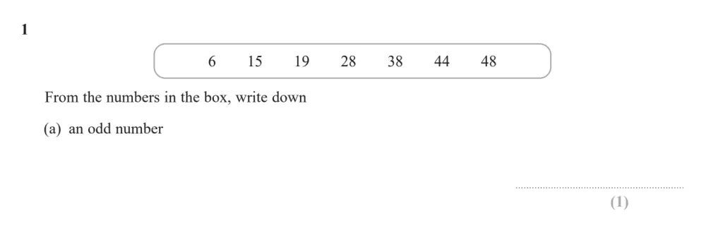 Question 01(a) - Edexcel IGCSE Maths Past Paper - Foundation Resit Calculator June 2024 - Paper 1