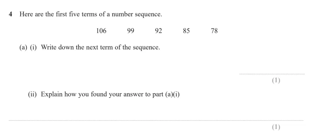 Question 04(a) - Edexcel IGCSE Maths Past Paper - Foundation Calculator June 2024 - Paper 2