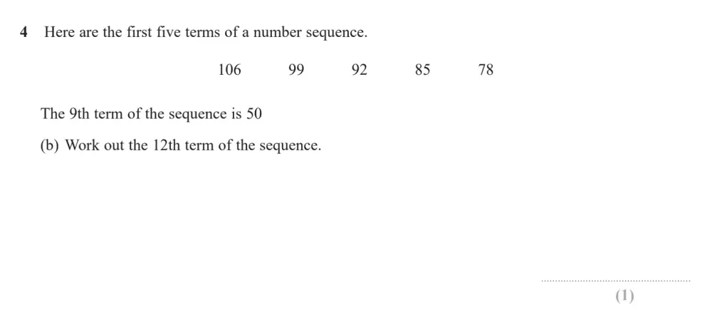 Question 04(b) - Edexcel IGCSE Maths Past Paper - Foundation Calculator June 2024 - Paper 2