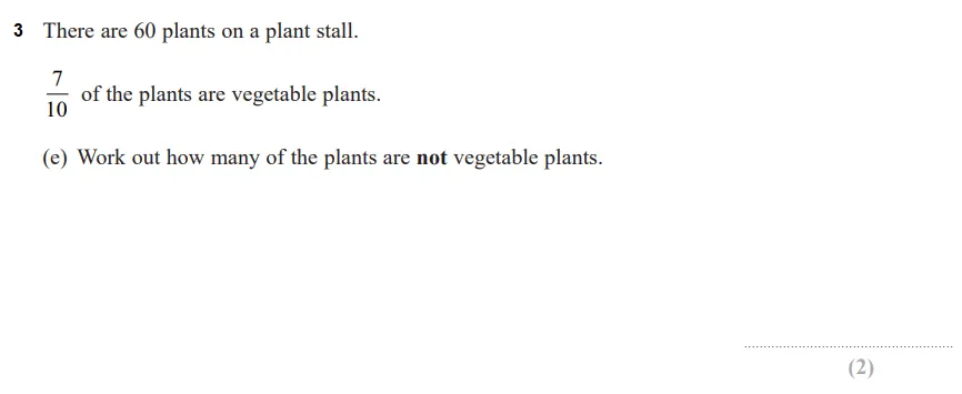 Question 03(e) - Edexcel IGCSE Maths Past Paper - Foundation Calculator June 2024 - Paper 2
