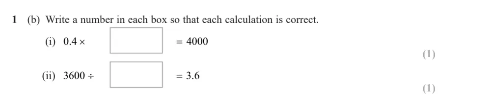 Question 01(b) - Edexcel IGCSE Maths Past Paper - Foundation Calculator November 2024 - Paper 2