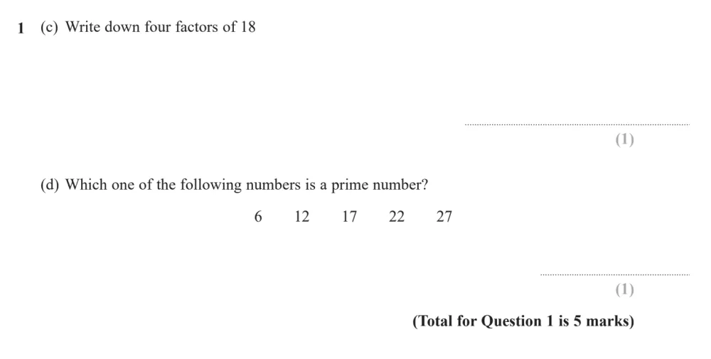 Question 01(c, d) - Edexcel IGCSE Maths Past Paper - Foundation Calculator November 2024 - Paper 2
