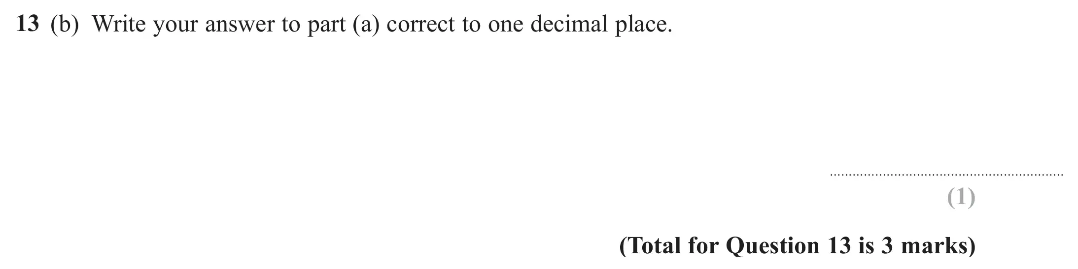Question 13(b) - Edexcel IGCSE Maths Past Paper - Foundation Calculator November 2024 - Paper 2
