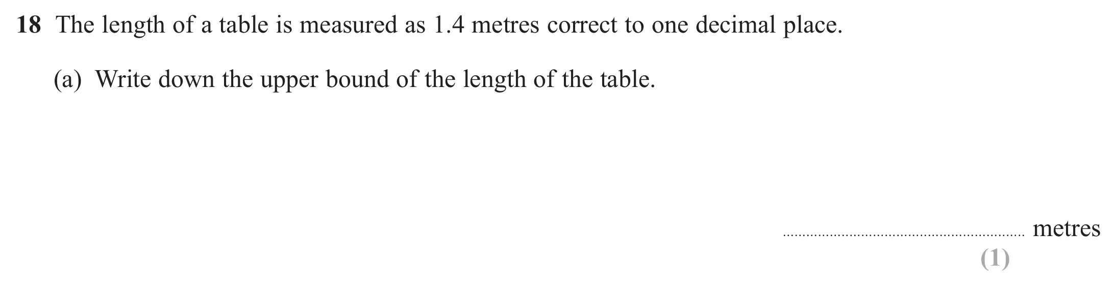 Question 18(a) - Edexcel IGCSE Maths Past Paper - Foundation Calculator November 2024 - Paper 2