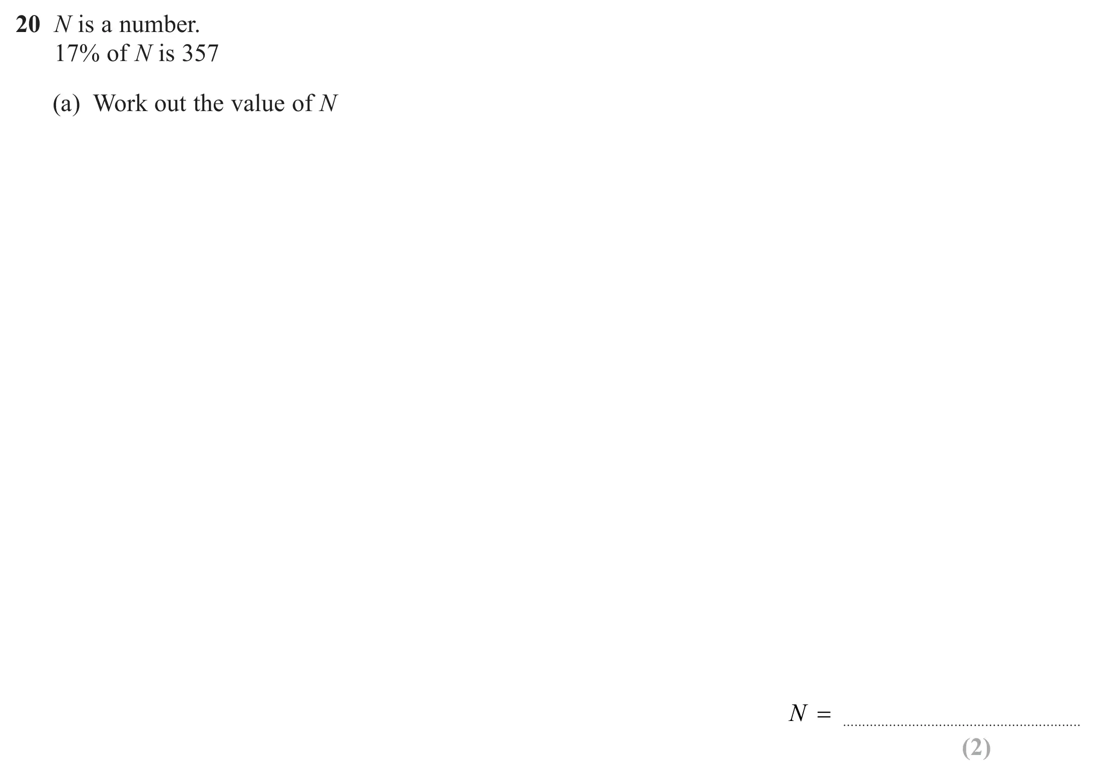 Question 20(a) - Edexcel IGCSE Maths Past Paper - Foundation Calculator November 2024 - Paper 2