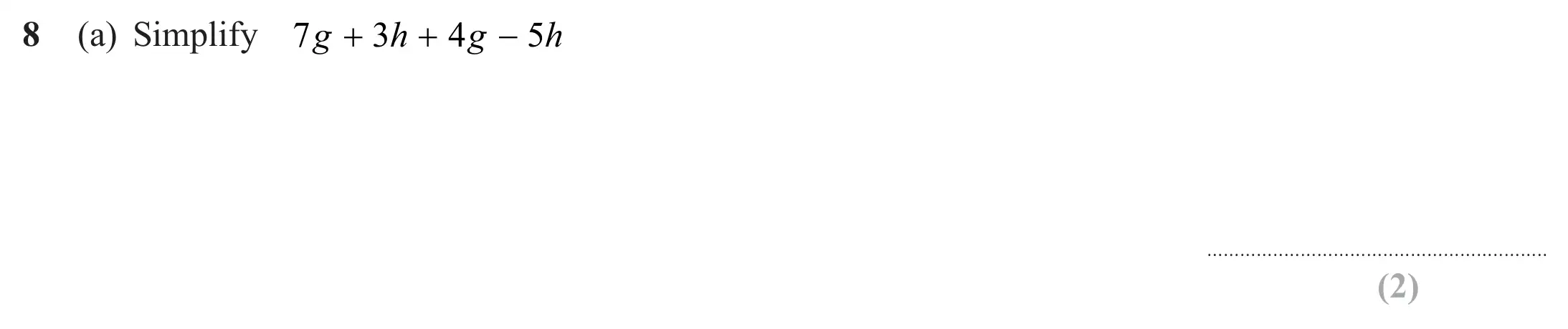 Question 8(a) - Edexcel IGCSE Maths Past Paper - Foundation Calculator November 2024 - Paper 2