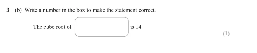 Question 03(b) - Edexcel IGCSE Maths Past Paper - Foundation Resit Calculator June 2024 - Paper 1
