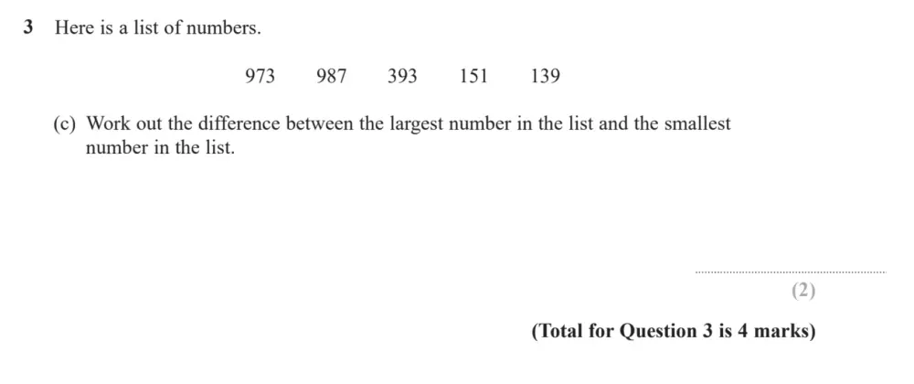 Question 03(c) - Edexcel IGCSE Maths Past Paper - Foundation Resit Calculator June 2024 - Paper 1