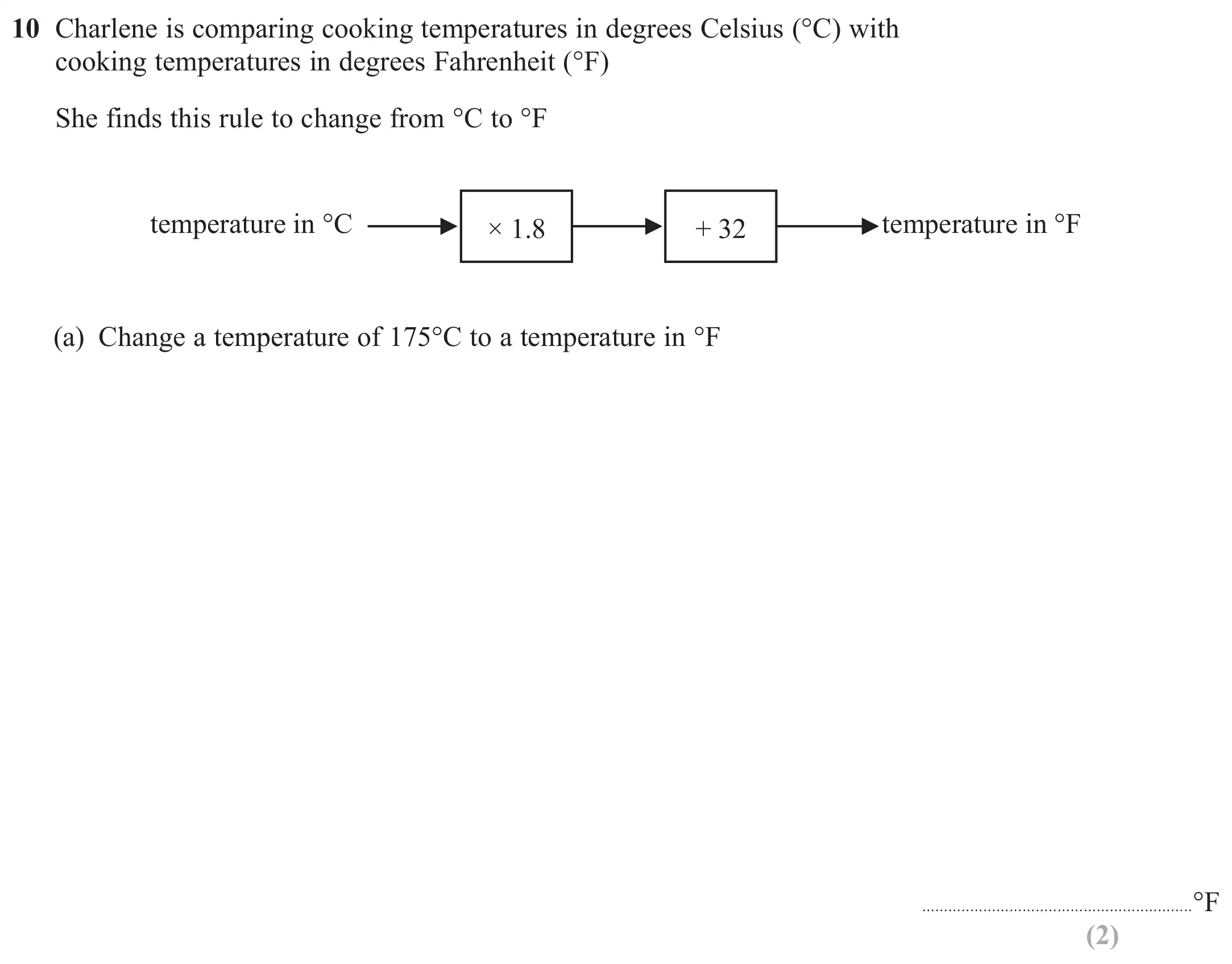 Question 10(a) - Edexcel IGCSE Maths Past Paper - Foundation Resit Calculator June 2024 - Paper 1