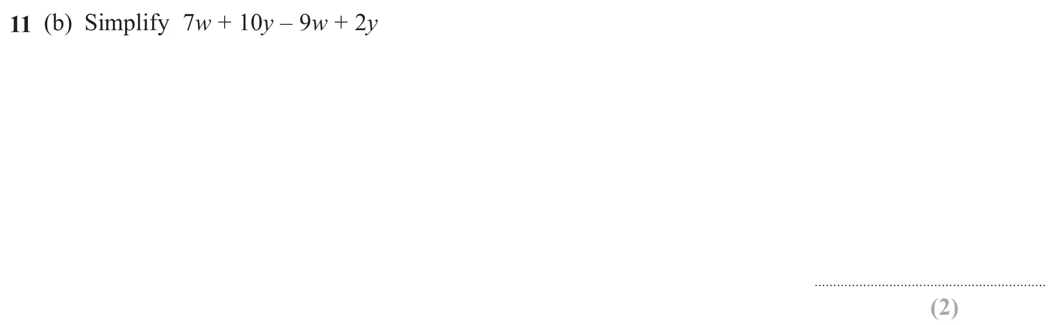Question 11(b) - Edexcel IGCSE Maths Past Paper - Foundation Resit Calculator June 2024 - Paper 1