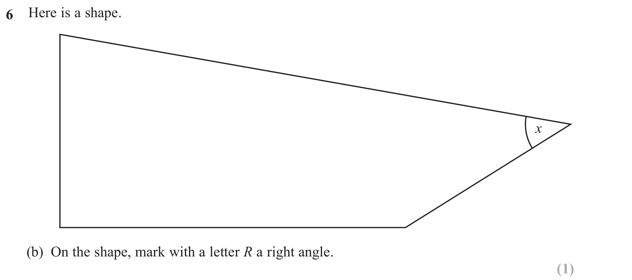 Question 6(b) - Edexcel IGCSE Maths Past Paper - Foundation Resit Calculator June 2024 - Paper 1