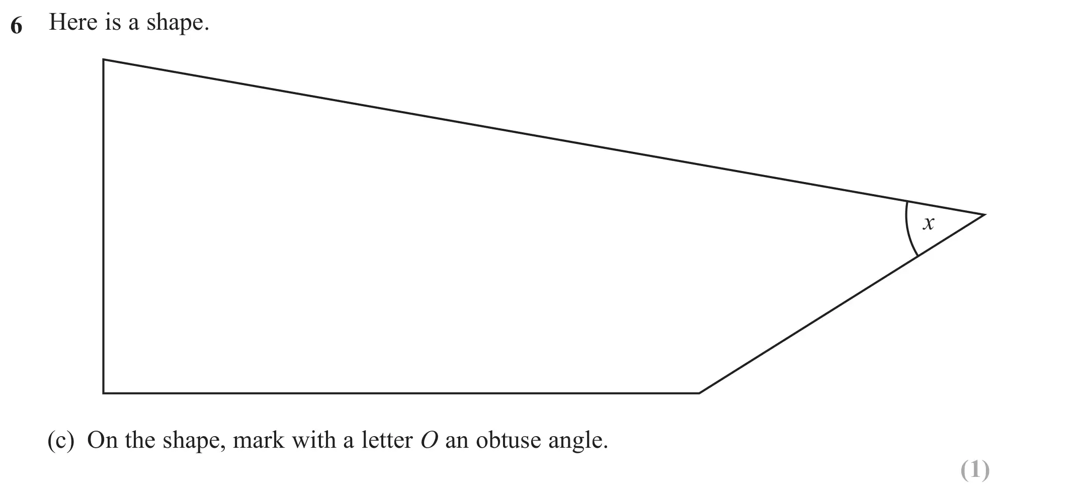 Question 6(c) - Edexcel IGCSE Maths Past Paper - Foundation Resit Calculator June 2024 - Paper 1