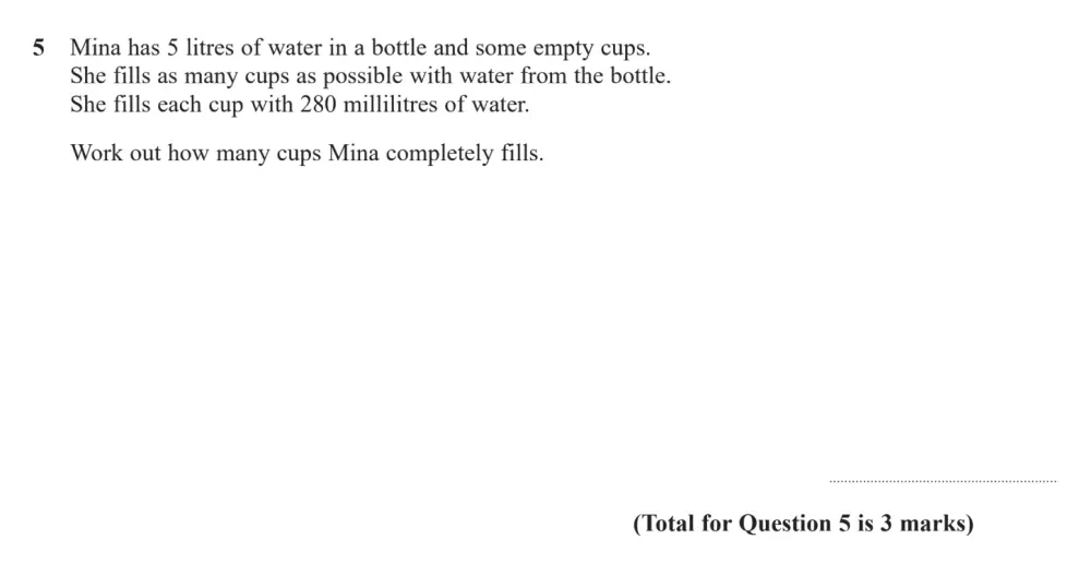 Question 05 - Edexcel IGCSE Maths Past Paper - Foundation Resit Calculator June 2024 - Paper 2