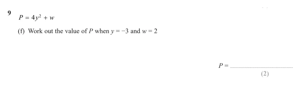 Question 09(f) - Edexcel IGCSE Maths Past Paper - Foundation Resit Calculator June 2024 - Paper 2