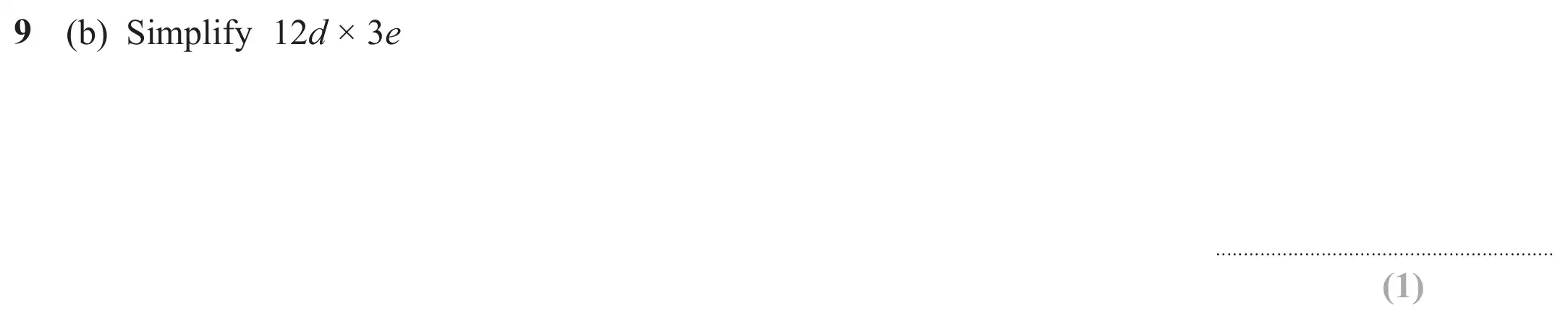 Question 9(b) - Edexcel IGCSE Maths Past Paper - Foundation Resit Calculator June 2024 - Paper 2