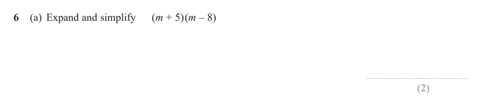 Question 06(a) - Edexcel IGCSE Maths Past Papers - Higher Calculator June 2024 - Paper 1