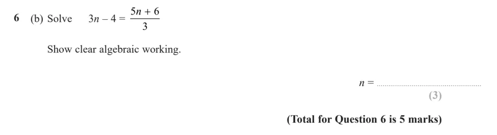 Question 06(b) - Edexcel IGCSE Maths Past Papers - Higher Calculator June 2024 - Paper 1