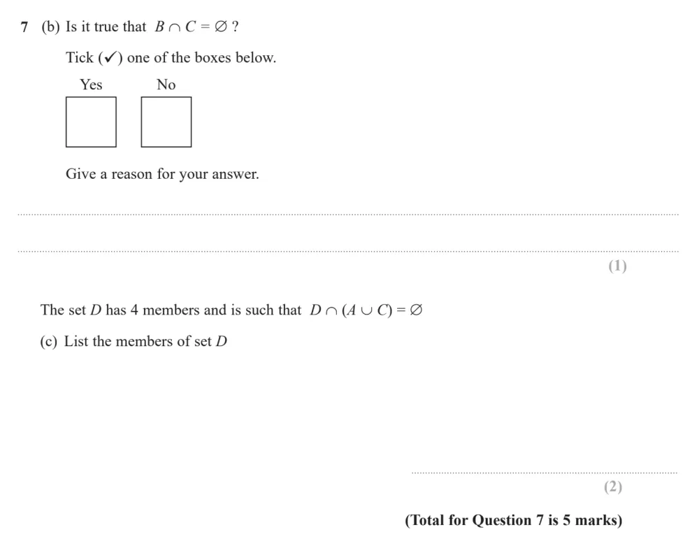 Question 07(b, c) - Edexcel IGCSE Maths Past Papers - Higher Calculator June 2024 - Paper 1