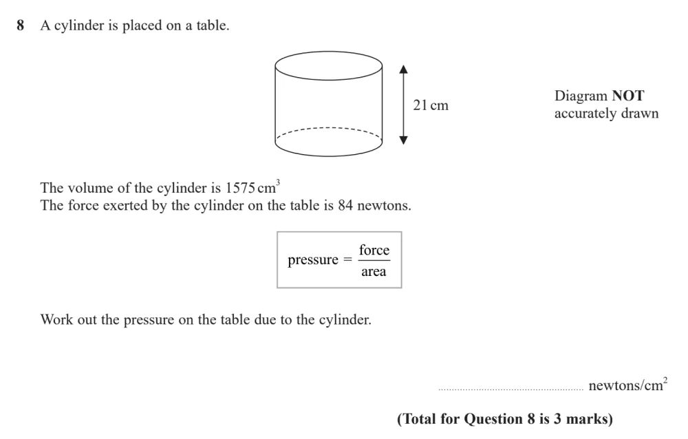 Question 08 - Edexcel IGCSE Maths Past Papers - Higher Calculator June 2024 - Paper 1