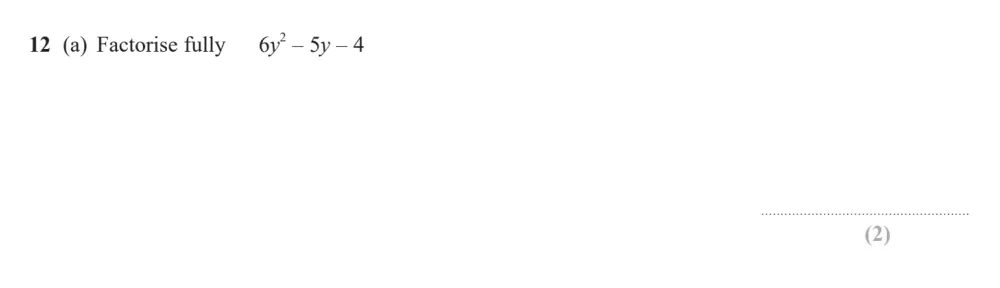 Question 12(a) - Edexcel IGCSE Maths Past Papers - Higher Calculator June 2024 - Paper 1
