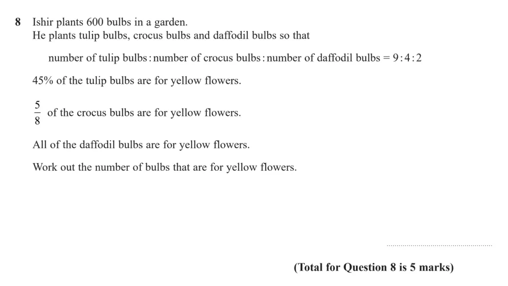 Question 08 - Edexcel IGCSE Maths Past Paper - Higher Calculator June 2024 - Paper 2