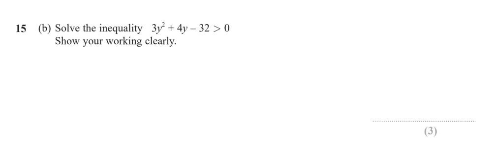 Question 15(b) - Edexcel IGCSE Maths Past Paper - Higher Calculator June 2024 - Paper 2