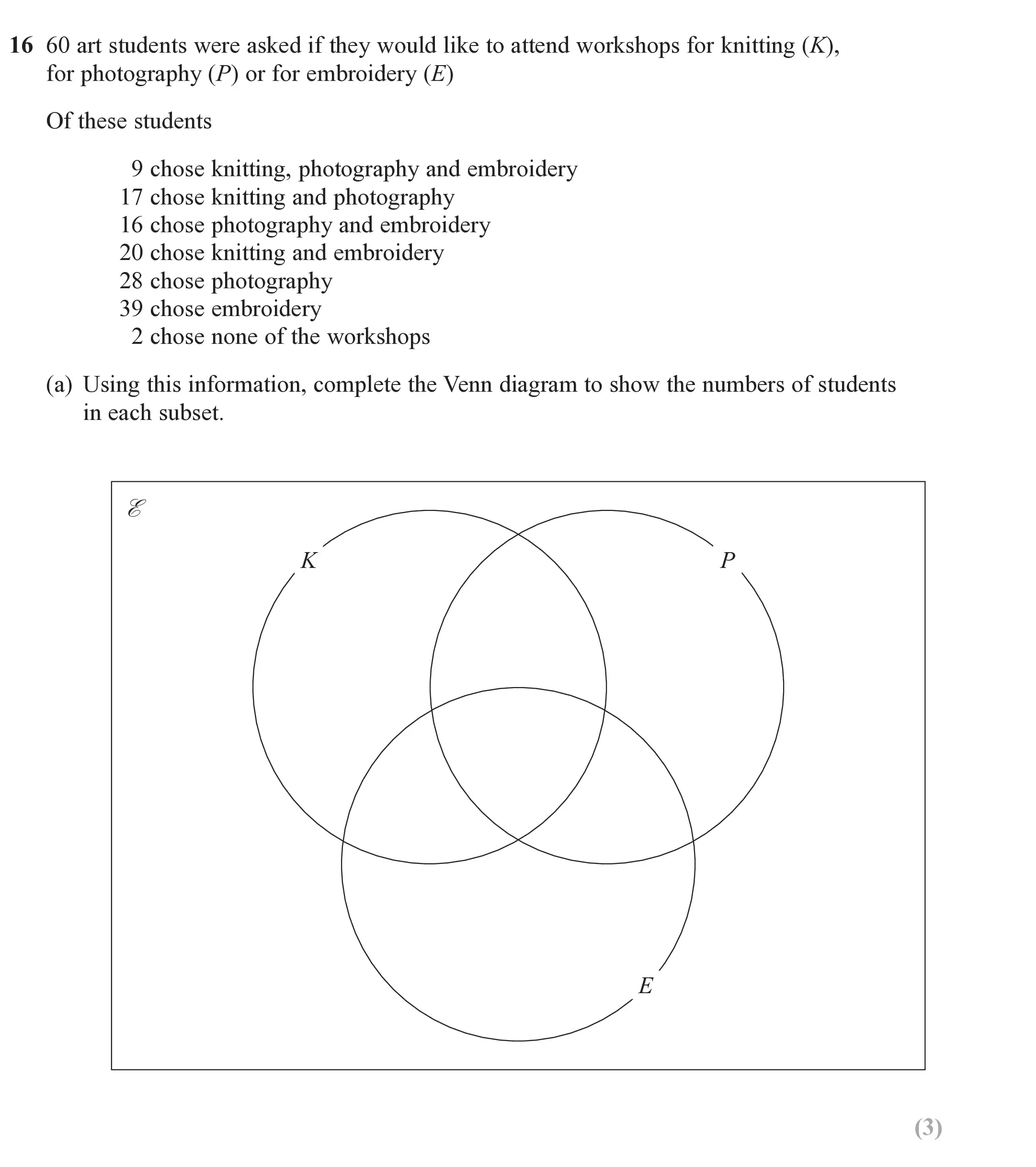 Question 16(a) - Edexcel IGCSE Maths Past Paper - Higher Calculator June 2024 - Paper 2
