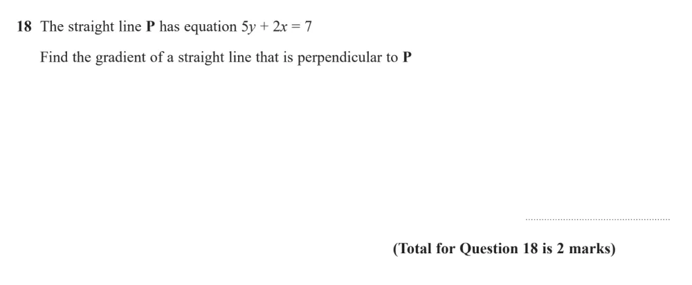 Question 18 - Edexcel IGCSE Maths Past Paper - Higher Calculator June 2024 - Paper 2