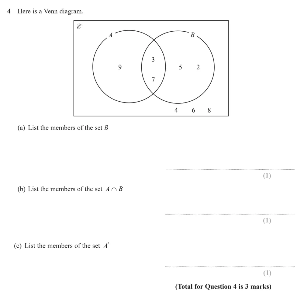 Question 04(a, b, c) - Edexcel IGCSE Maths Past Paper - Higher Calculator November 2024 - Paper 1