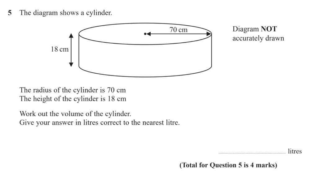 Question 05 - Edexcel IGCSE Maths Past Paper - Higher Calculator November 2024 - Paper 1