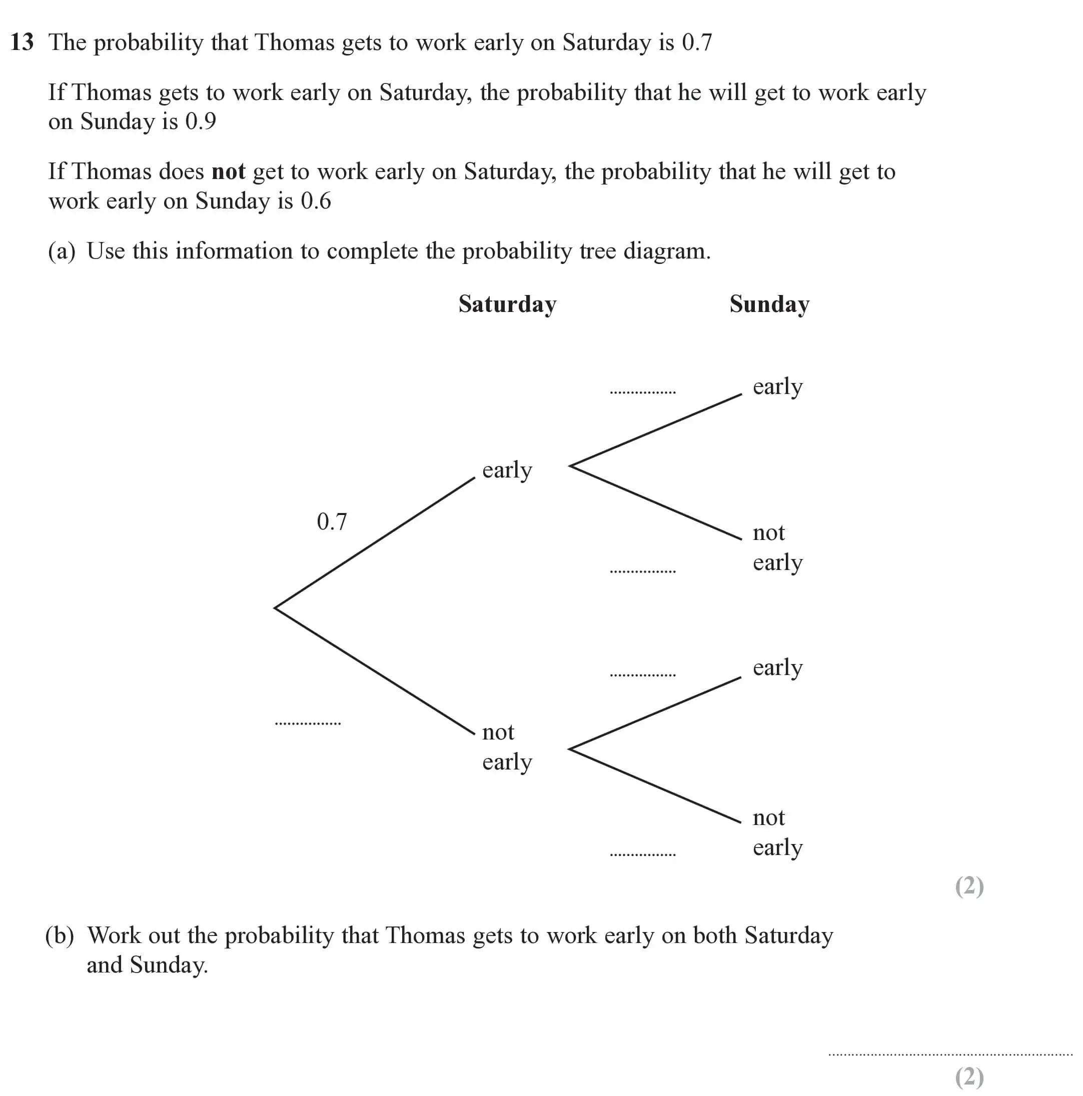 Question 13(a, b) - Edexcel IGCSE Maths Past Paper - Higher Calculator November 2024 - Paper 1