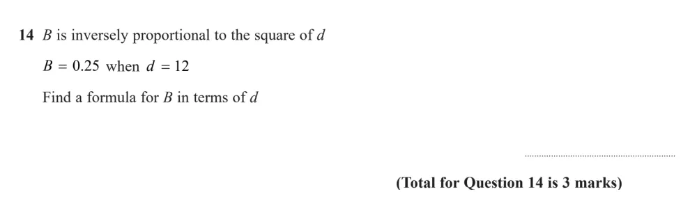 Question 14 - Edexcel IGCSE Maths Past Paper - Higher Calculator November 2024 - Paper 1