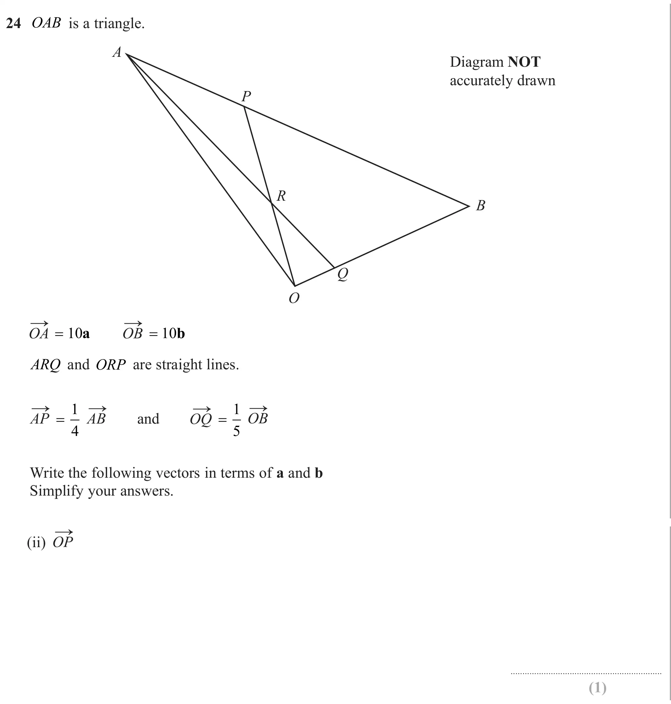 Question 24(ii) - Edexcel IGCSE Maths Past Paper - Higher Calculator November 2024 - Paper 1