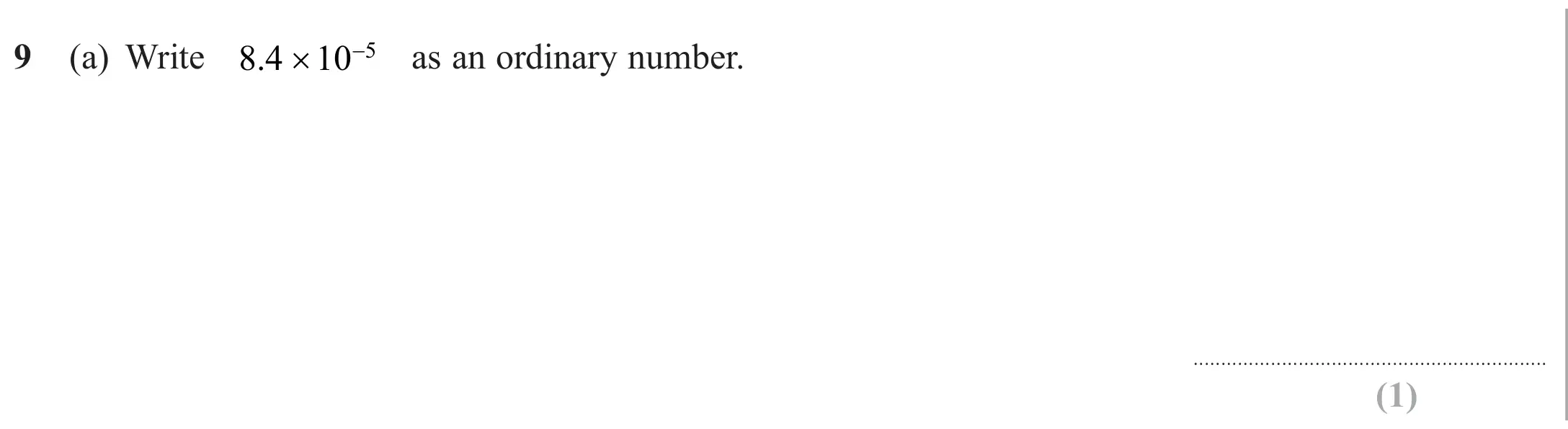 Question 9(a) - Edexcel IGCSE Maths Past Paper - Higher Calculator November 2024 - Paper 1