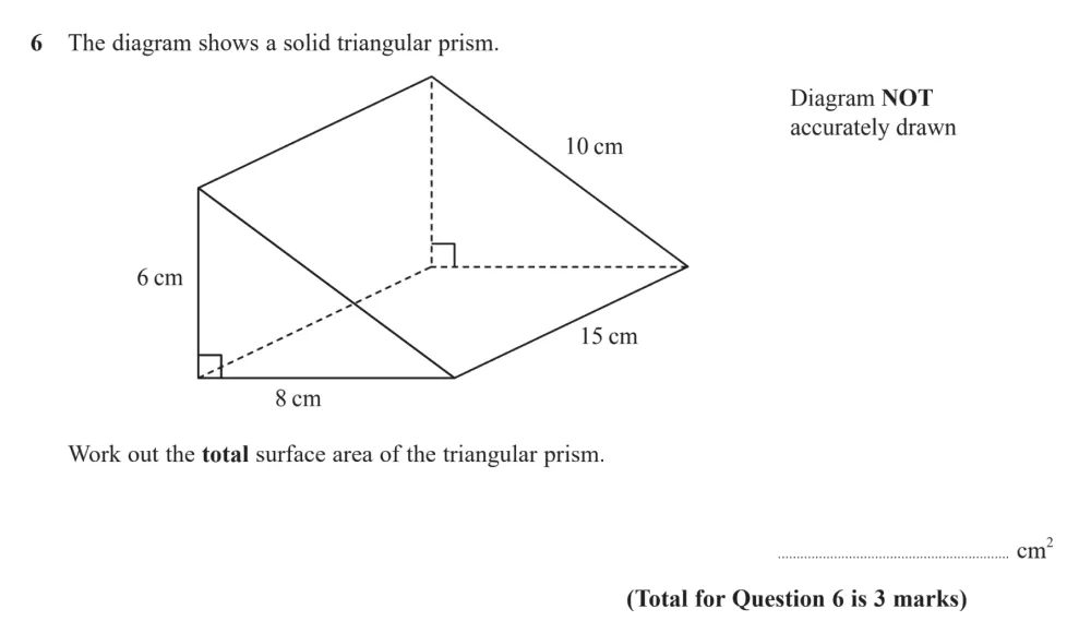 Question 06 - Edexcel IGCSE Maths Past Papers - Higher Calculator November 2024 - Paper 2