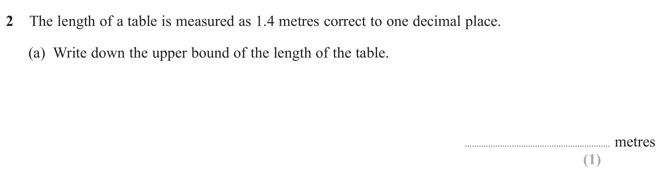 Question 2(a) - Edexcel IGCSE Maths Past Papers - Higher Calculator November 2024 - Paper 2