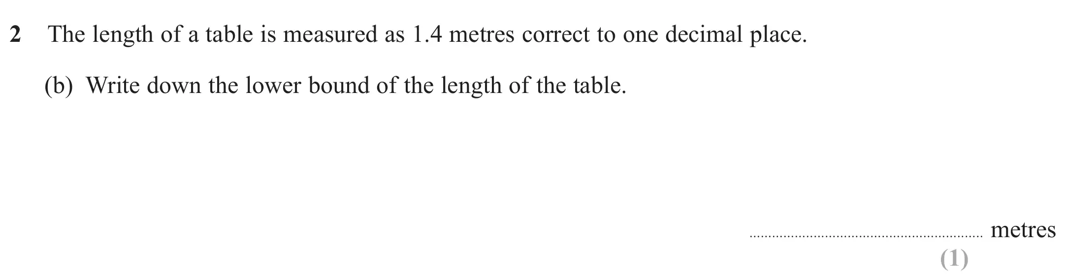 Question 2(b) - Edexcel IGCSE Maths Past Papers - Higher Calculator November 2024 - Paper 2
