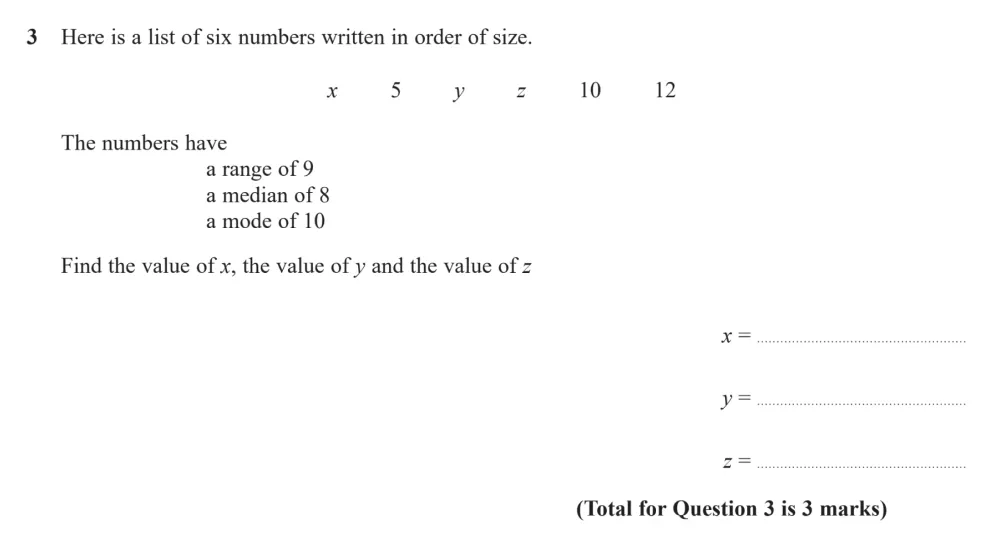 Question 03 - Edexcel IGCSE Maths Past Papers - Higher Resit Calculator January 2023 - Paper 1